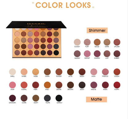 IMAGIC Professional Black Hereiam 35 Colors Eyeshadow Palette