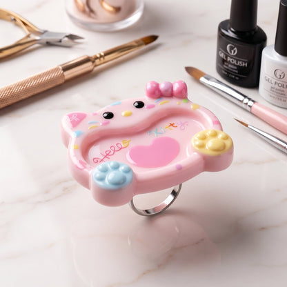 Cute Cartoon Nail Art Color Mixing Palette Mask Queen Nepal