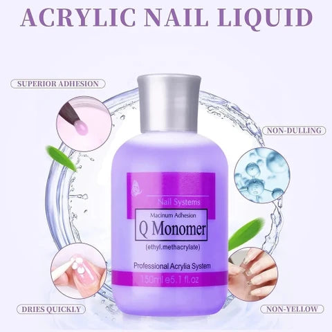 Q Monomer Liquid For Acrylic Nails 150ml Mask Queen Nepal