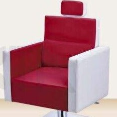 Gaborone Chair Red & White Leather Salon Chair Mask Queen Nepal