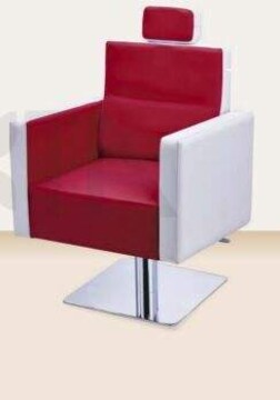 Gaborone Chair Red & White Leather Salon Chair Mask Queen Nepal