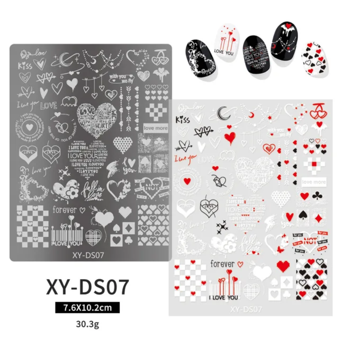 Nail Art Stamping Plate Mask Queen Nepal