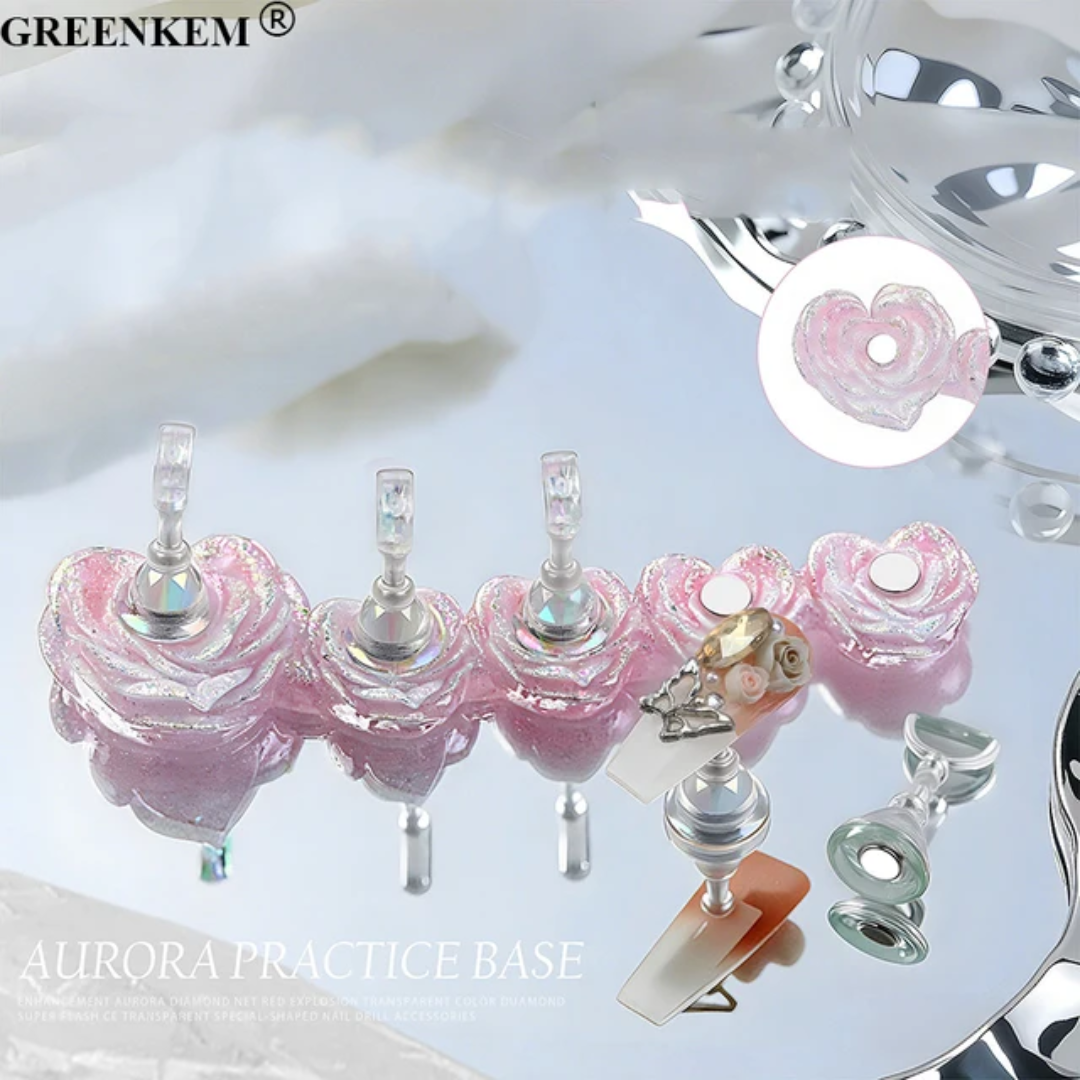 Nail Art Tips Stand Press On Stand Flower Mask Queen Nepal