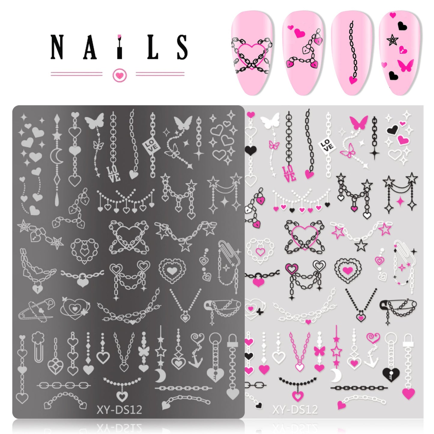 Nail Art Stamping Plate Mask Queen Nepal