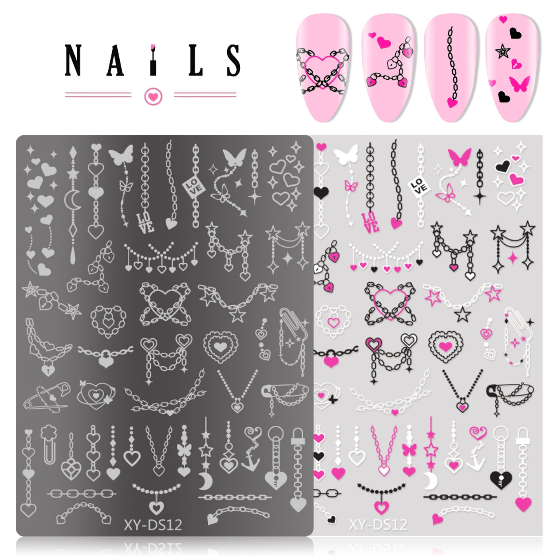 Nail Art Stamping Plate Mask Queen Nepal