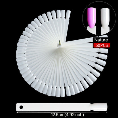 Nail Art Color Chart Palette False Nail Tips Gel Polish Display Mask Queen Nepal