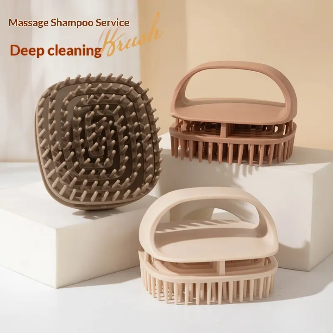 Japanese Style Hair Shampoo Brush, Scalp Massager Scrubber Mask Queen Nepal