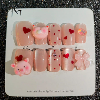 Press On Nails 10Pcs Code-Z Easy Beauty Nepal