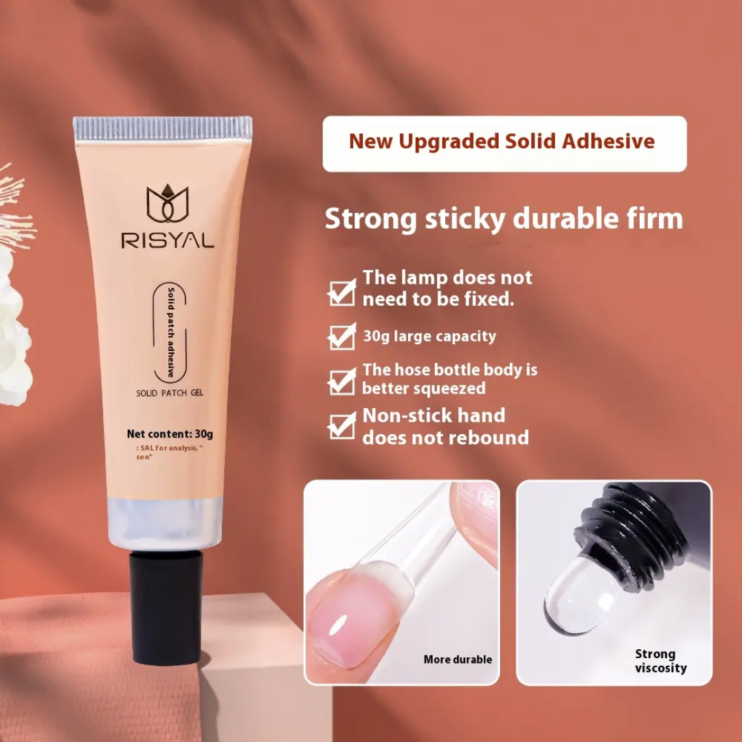 Risyal Solid Gel Nail Glue 30ml Mask Queen Nepal