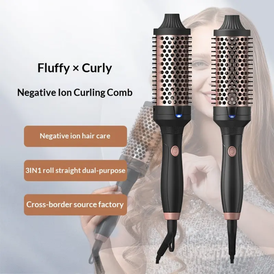 Ceramic Dual-Use Hair Curling Brush Mask Queen Nepal