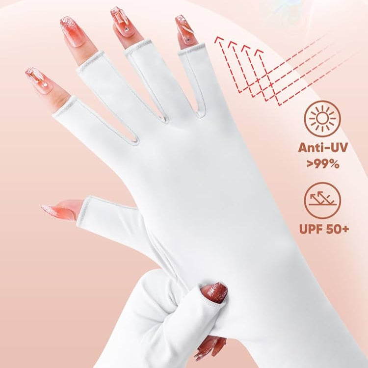 Anti UV Gloves for Nails UV Shield Long Glove Mask Queen Nepal