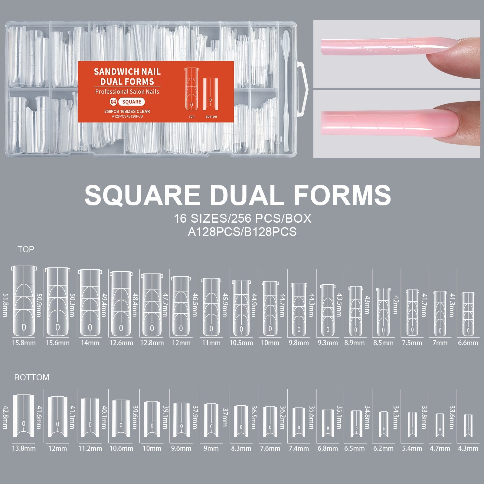 Sandwich Nail Form/Mold Mask Queen Nepal