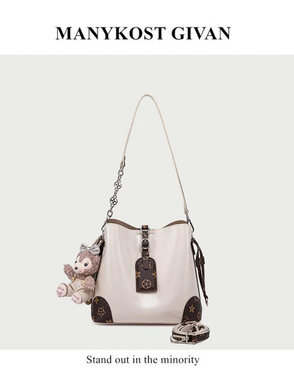 LV Split Leather Shoulder Crossbody Bag Ladies Easy Beauty Nepal