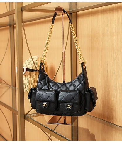 CHANEL Leather Hobo Shoulder Bag Easy Beauty Nepal