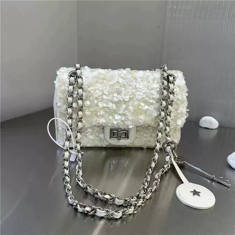 Party Square Meter Fat Lady Shiny Crossbody Bag Easy Beauty Nepal