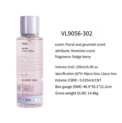 V.V.LOVE Fragrance Body Mist Ladies Perfume 250ml / 8.4 FL Oz Easy Beauty Nepal
