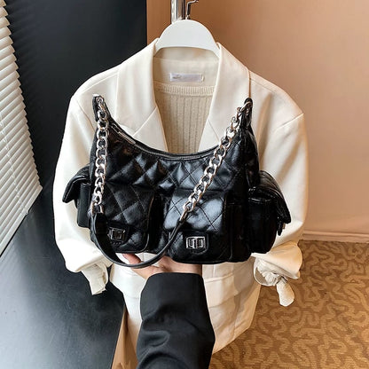 CHANEL Leather Hobo Shoulder Bag Easy Beauty Nepal