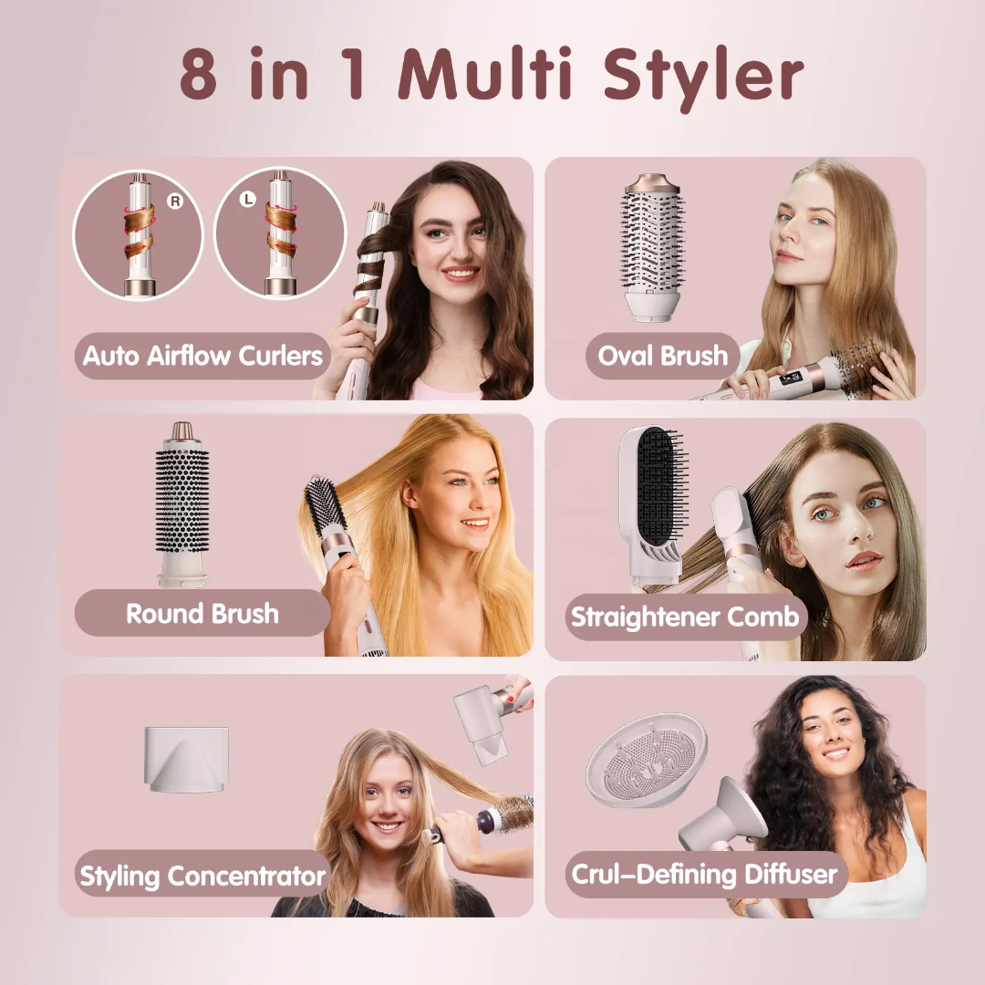 8 in 1 Hair Dryer 1500W Mask Queen Nepal