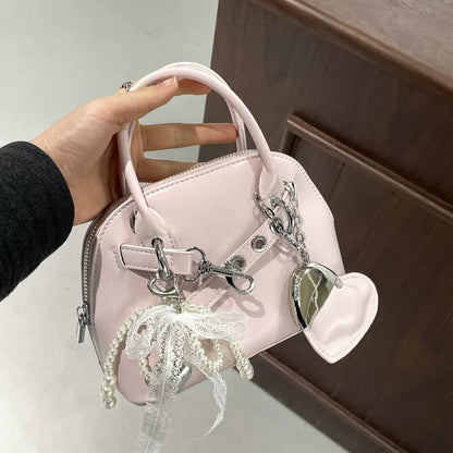 Pink Girls Leather Handbag Easy Beauty Nepal