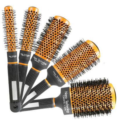 Professional Thermal Ceramic Round Brush — Salon Blowout Styling Mask Queen Nepal