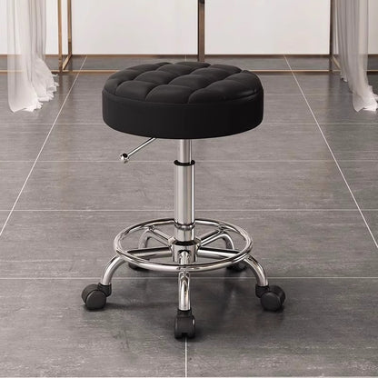 Adjustable Swivel Salon Stool With Silent Wheels Mask Queen Nepal