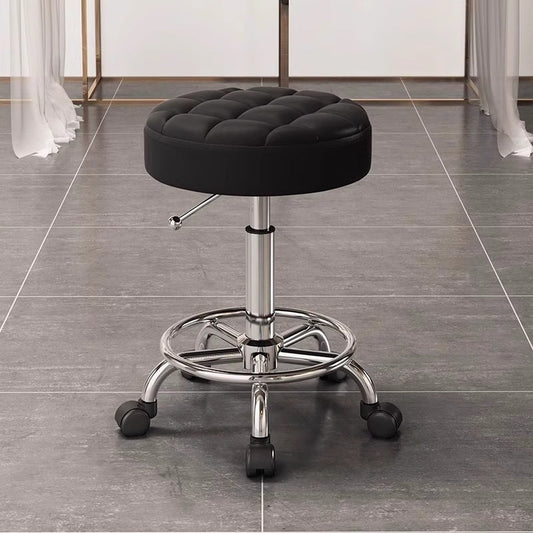 Adjustable Swivel Salon Stool With Silent Wheels Mask Queen Nepal