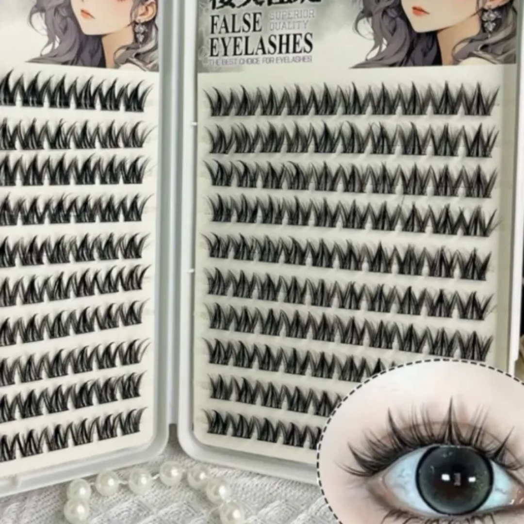 Pre Glued Mix Cluster Lash Book MJ-04 Mask Queen Nepal