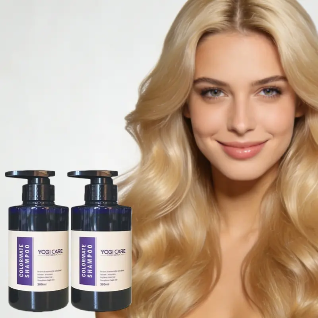 YOGI CARE Purple Shampoo & Conditioner 300ml Mask Queen Nepal