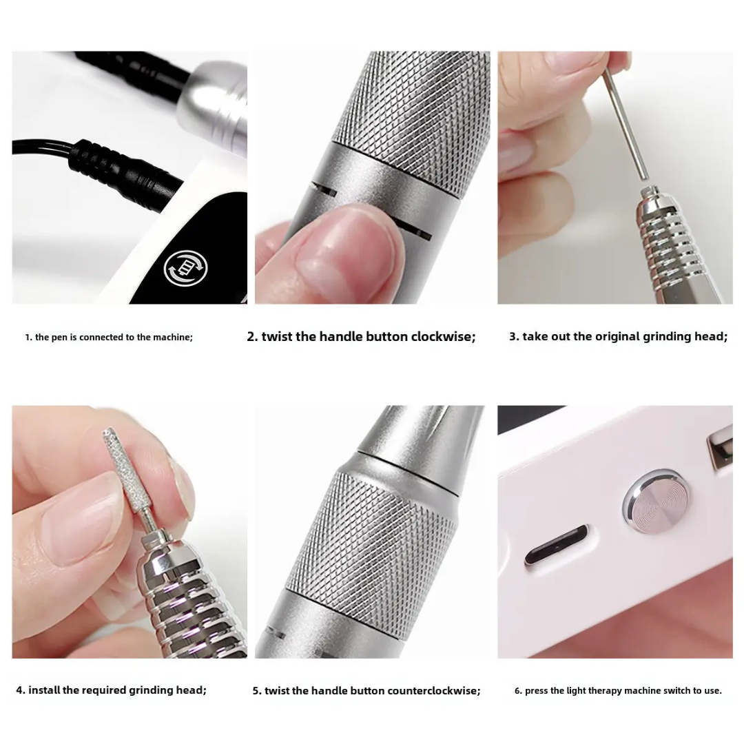 Nail Drill Machine 2 in 1 Nail Drill & Dryer Mask Queen Nepal