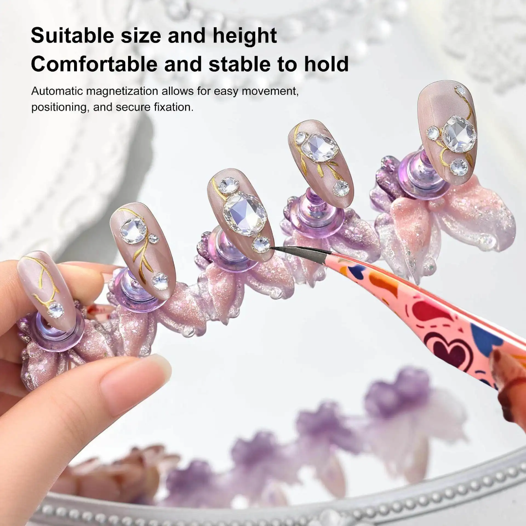 Nail Art Tips Stand Press On Stand Butterfly Mask Queen Nepal