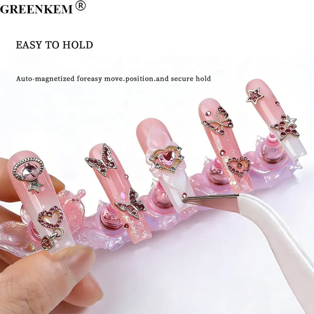 Nail Art Tips Stand Press On Stand Flower Mask Queen Nepal
