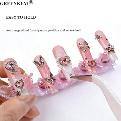 Nail Art Tips Stand Press On Stand Flower Mask Queen Nepal