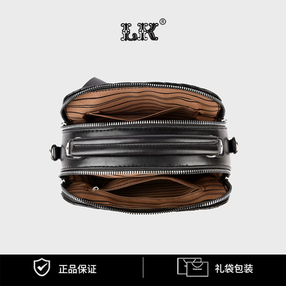 CUCC Black Faux Leather Shoulder Bag With Floral Pattern GAB-137 Mask Queen Nepal