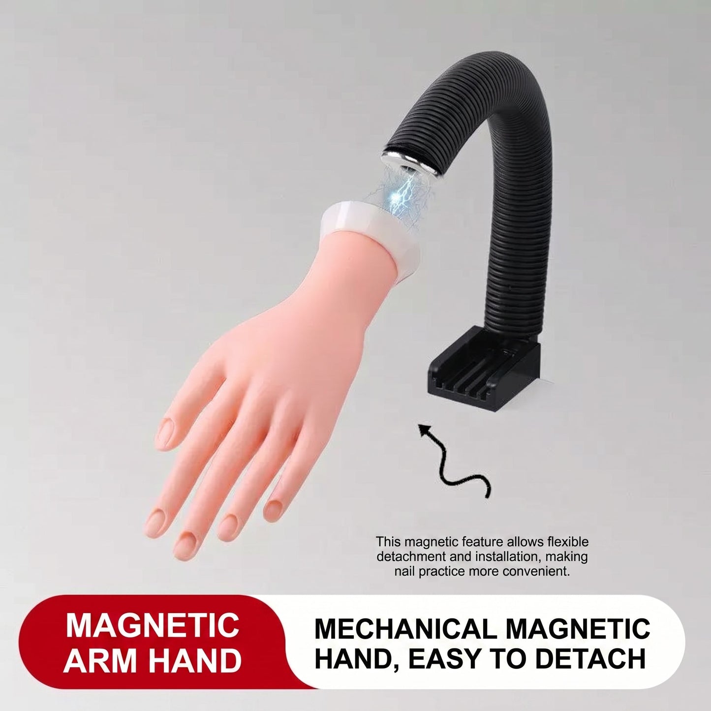 Magnetic Nail Art Practice Hand With Flexible Stand Mask Queen Nepal