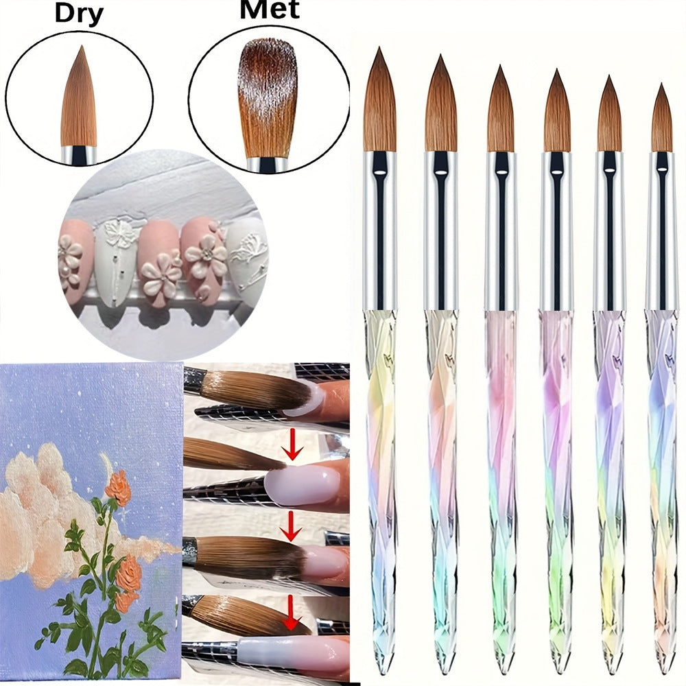 Acrylic Aurora Brush 6Pcs Set Mask Queen Nepal