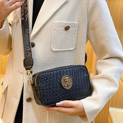 Metal Decorated Solid Color Simple Crossbody Bag Easy Beauty Nepal