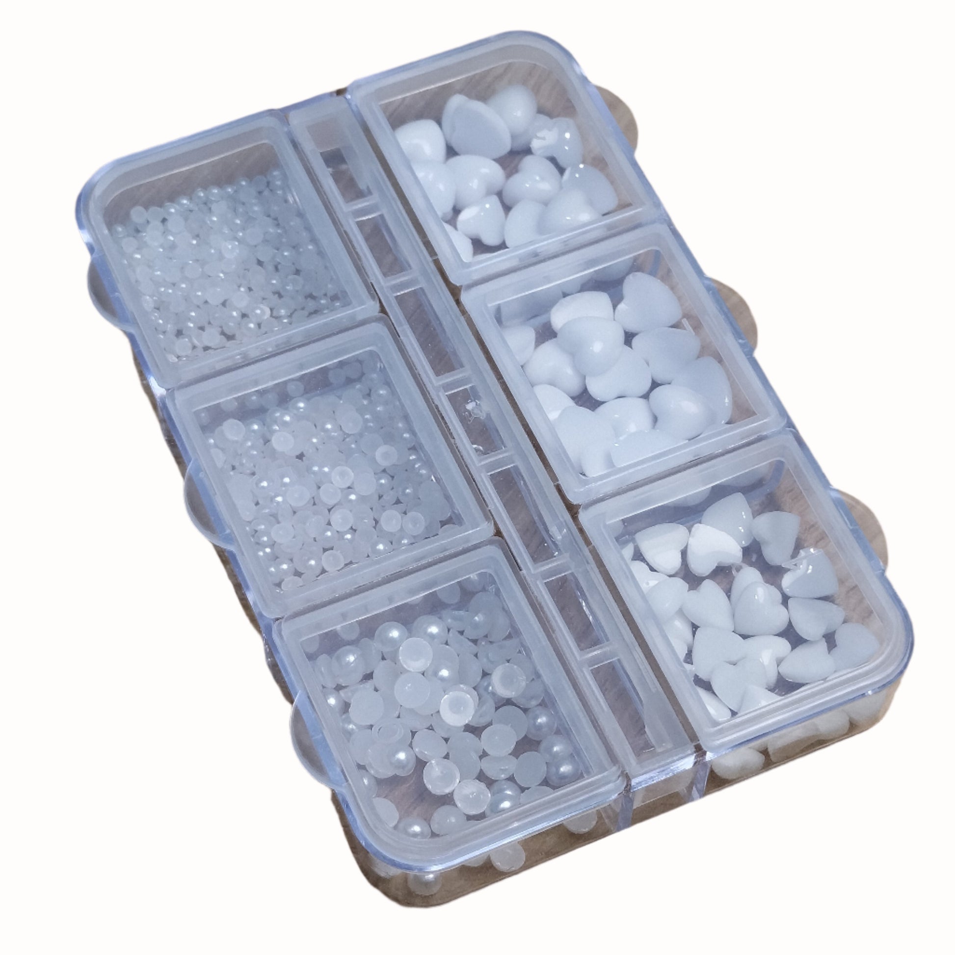 6 Grid Nail Stone Box Nail Art Rhinestone Mask Queen Nepal