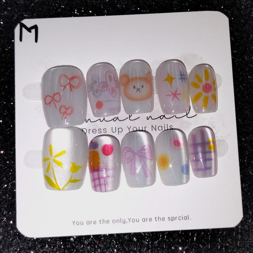 Press On Nails 10Pcs Code-Z Easy Beauty Nepal