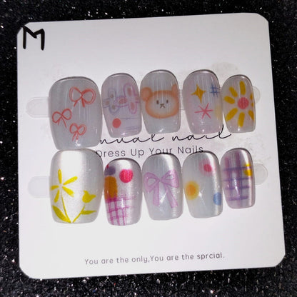 Press On Nails 10Pcs Code-Z Easy Beauty Nepal