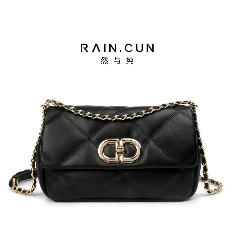 Black Leather Crossbody Women Bag Easy Beauty Nepal