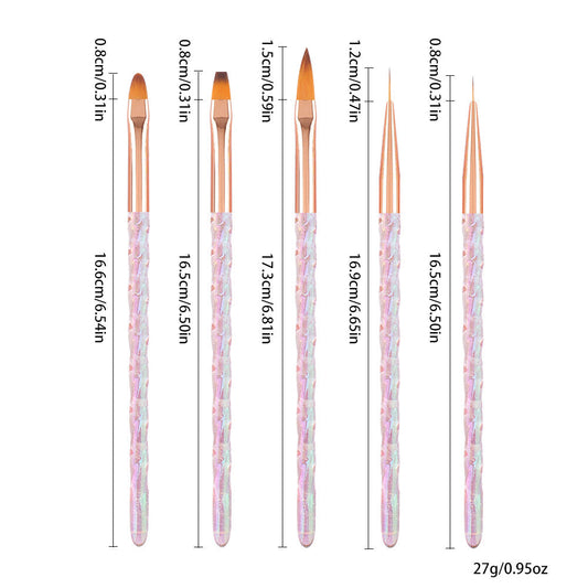 Nail Art Brush 5Pcs Set Mask Queen Nepal