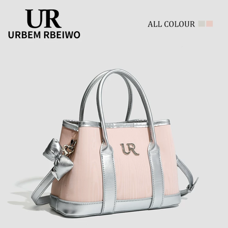 UR Pink Satchel Bow Charm Bag GAB-146 Mask Queen Nepal