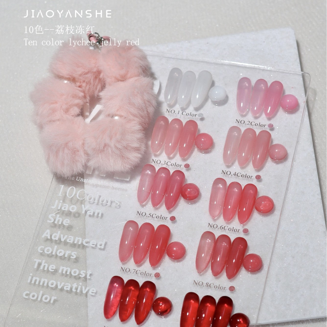 Gel Lab Jelly Red  10 Color Nail Gel Polish Set 15ml Mask Queen Nepal