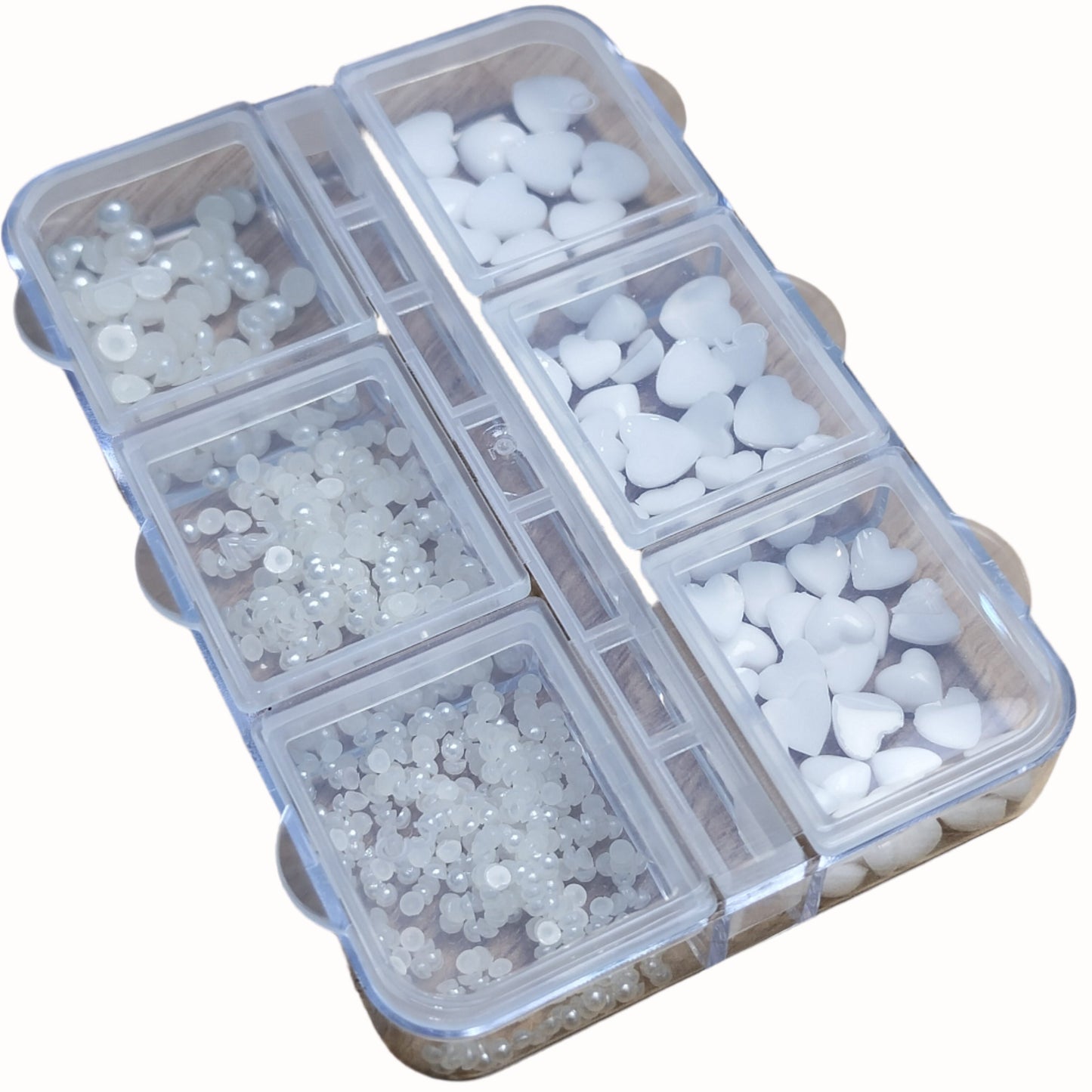 6 Grid Nail Stone Box Nail Art Rhinestone Mask Queen Nepal