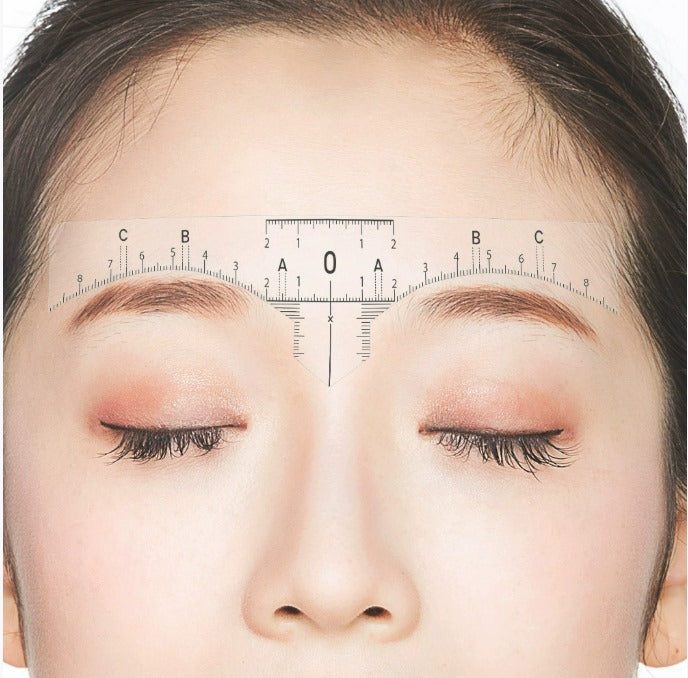 Eyebrow Stencil Microblading Ruler Disposable Eyebrow Template Sticker Mask Queen Nepal