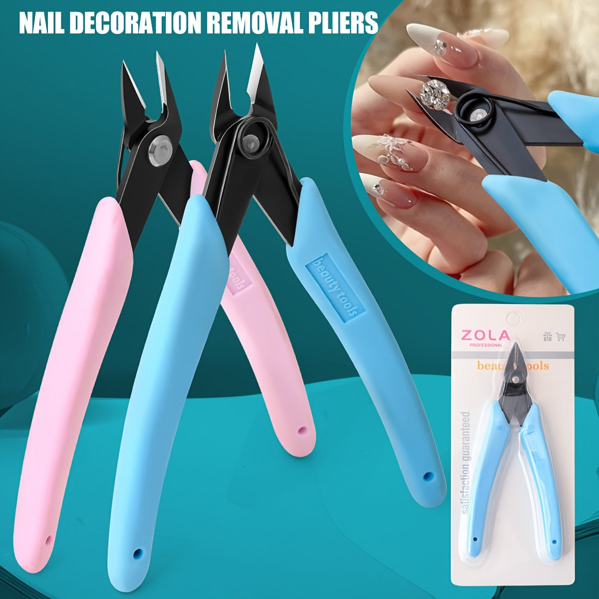 Nail Decoration Removal Pliers Stainless Steel Mask Queen Nepal