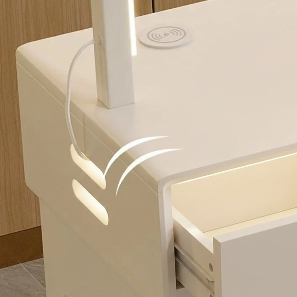 Multifunctional Manicure Table(LED Light +Dust Collector+Wireless Charge Mask Queen Nepal