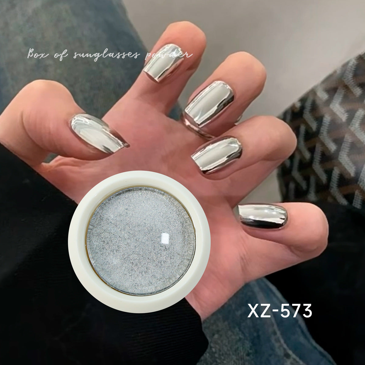 Nail Chrome Golden 1+ Silver 1 （2 Boxes Set） Mask Queen Nepal