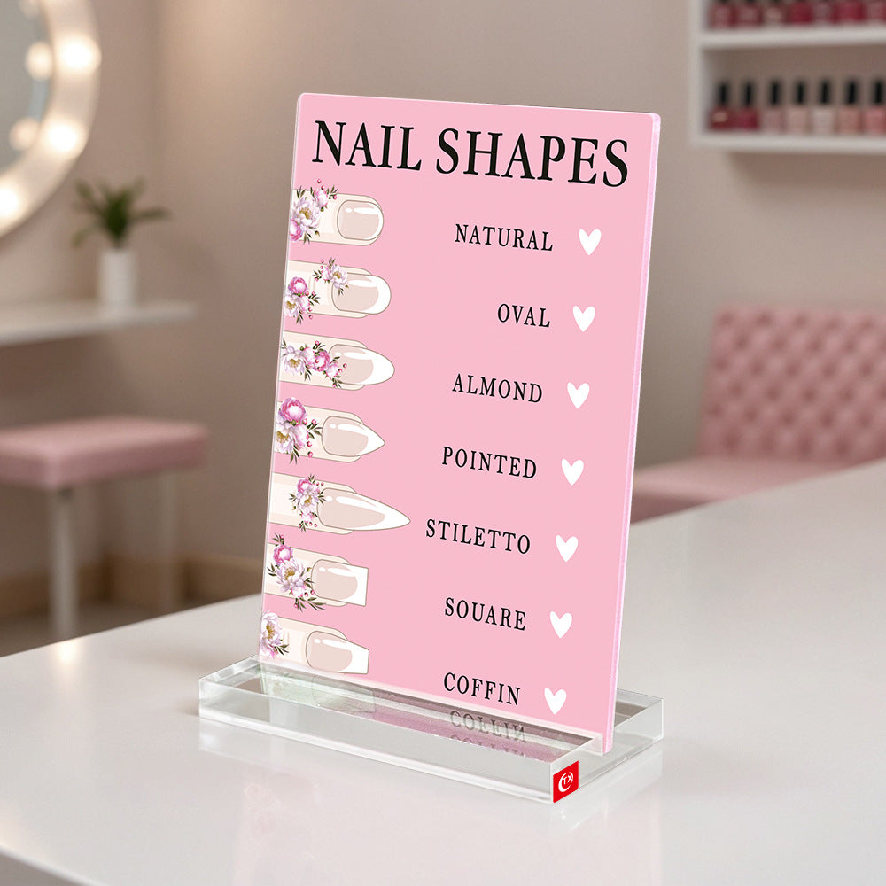 Nail Shape Display Sign Board Mask Queen Nepal