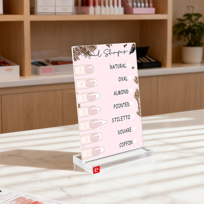 Nail Shape Display Sign Board Mask Queen Nepal